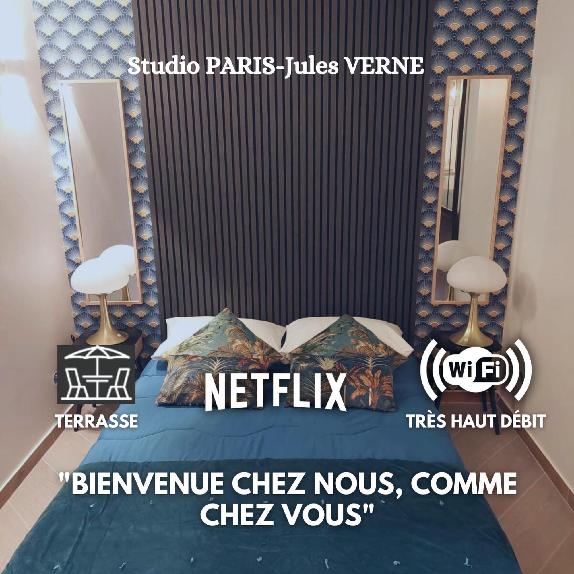 Paris-Julesverne-Bienvenue-Terrasse-Netflix Пантен Экстерьер фото